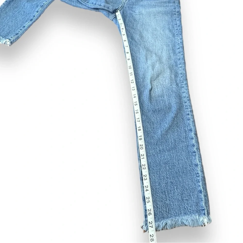 Madewell The Perfect Vintage Jean Denim Straight Leg Raw Hem Women’s Size 26 - Picture 7 of 11
